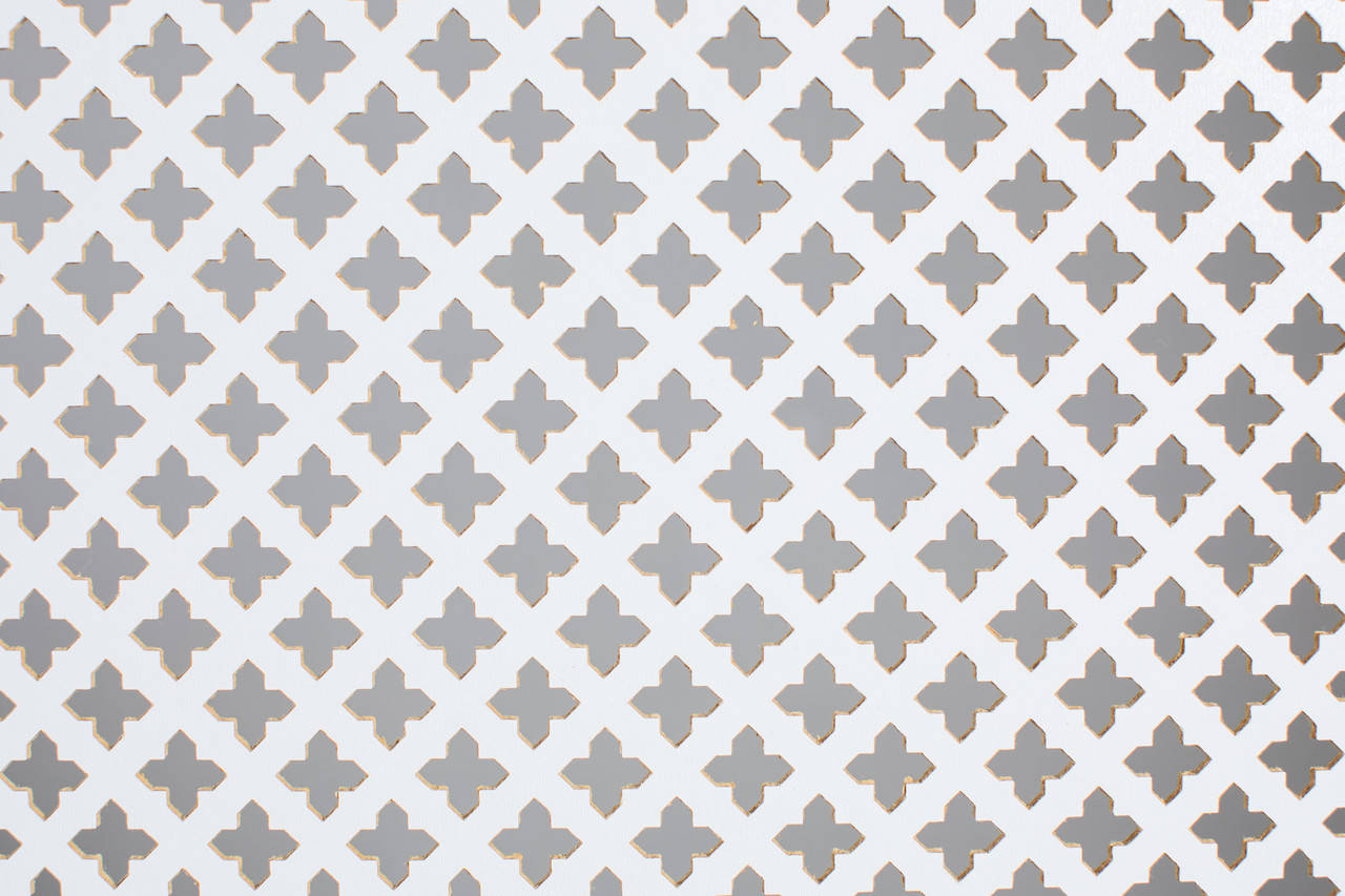 

Панель (решетка) декоративная перфорированная, цвет белый, 1390 мм х 680 мм Роял, Белый