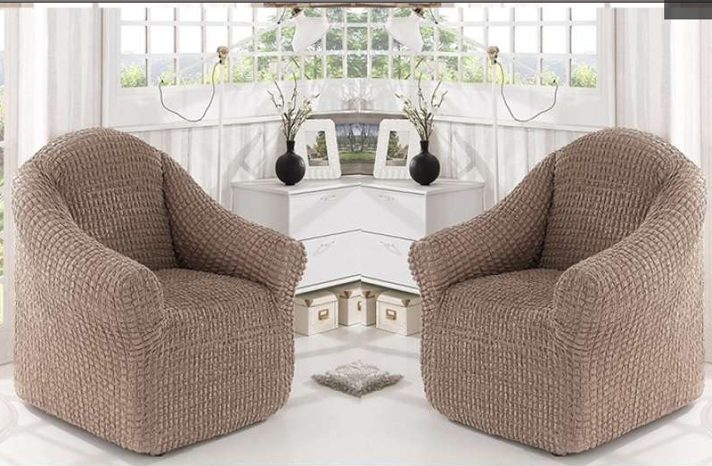 

Универсальный чехол для кресла без юбки Turkey № 2 Серо-коричневый, Серый