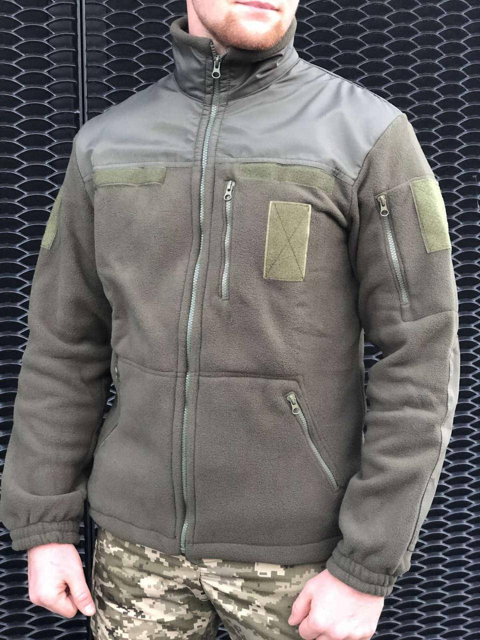 

КОФТА ФЛИСОВАЯ ВОЕННАЯ ОЛИВА РАЗМЕР 42, 46, 54, 56, 58, 60, Оливковый