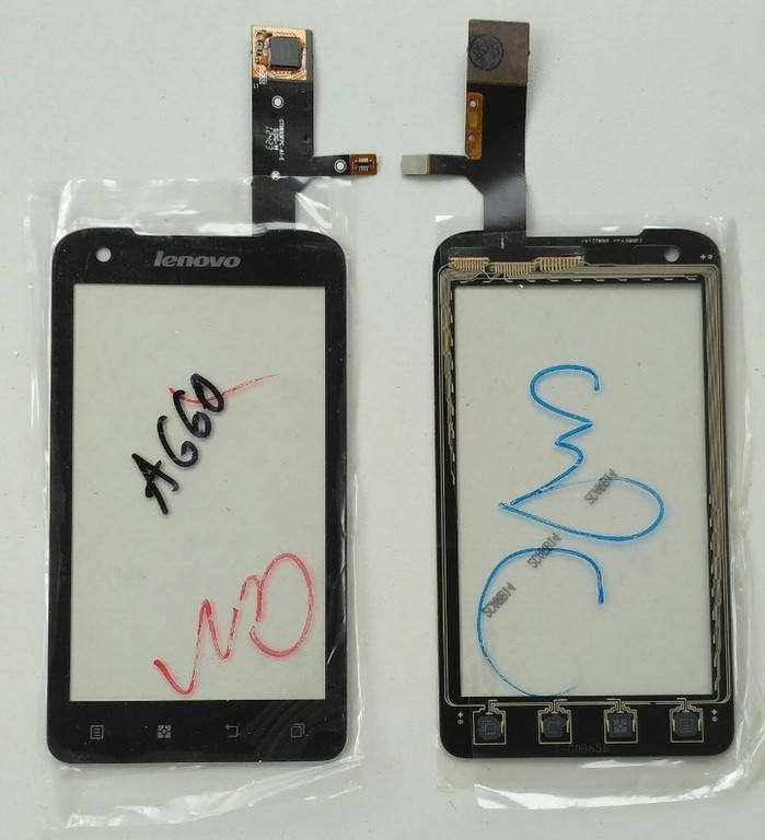 

Сенсорный экран для Lenovo A660 Black, Черный