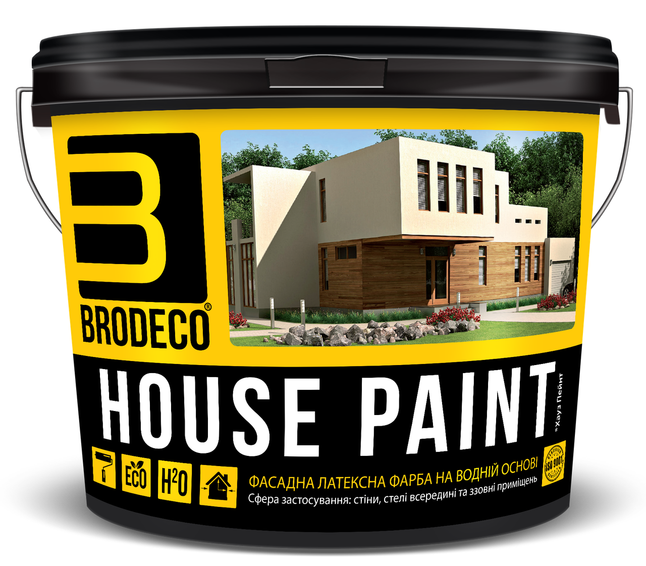 

Фасадная краска House Paint TM Brodeco 1л, Белый