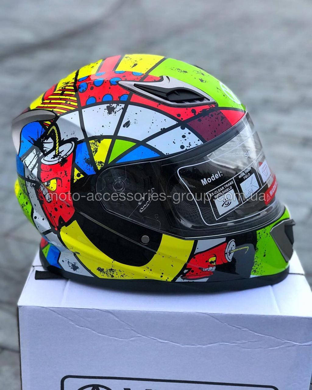 

(VLAND) Шлем интеграл закрытый М62 Multicolor