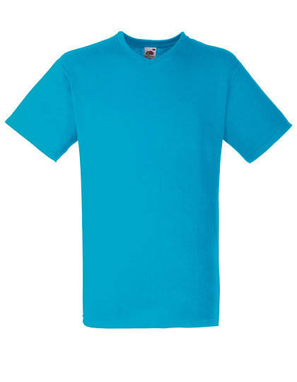 

Мужская футболка с V-вырезом Fruit of the loom V-neck 100% хлопок Ультрамарин, L