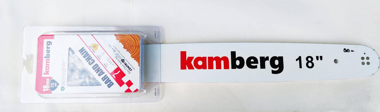 

Пильная шина + цепь Kamberg (Комбо) 0.325'', 72 зв, 1.5 мм для китайских пил.