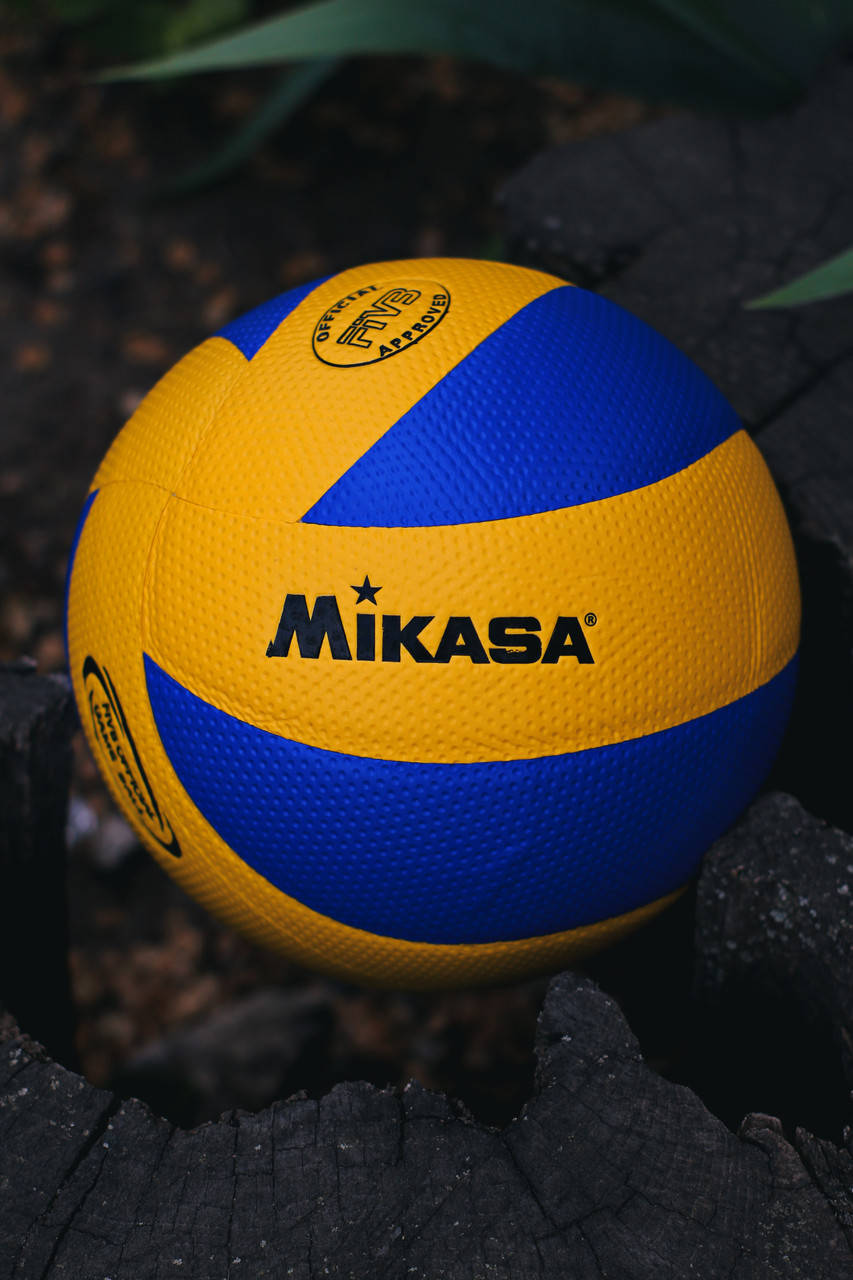 

Мяч волейбольный Mikasa MVA300, PU желто-синий