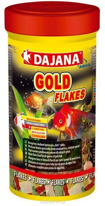 

Корм для золотых рыбок в хлопьях Dajana GOLD FLAKES 250 мл/50 г