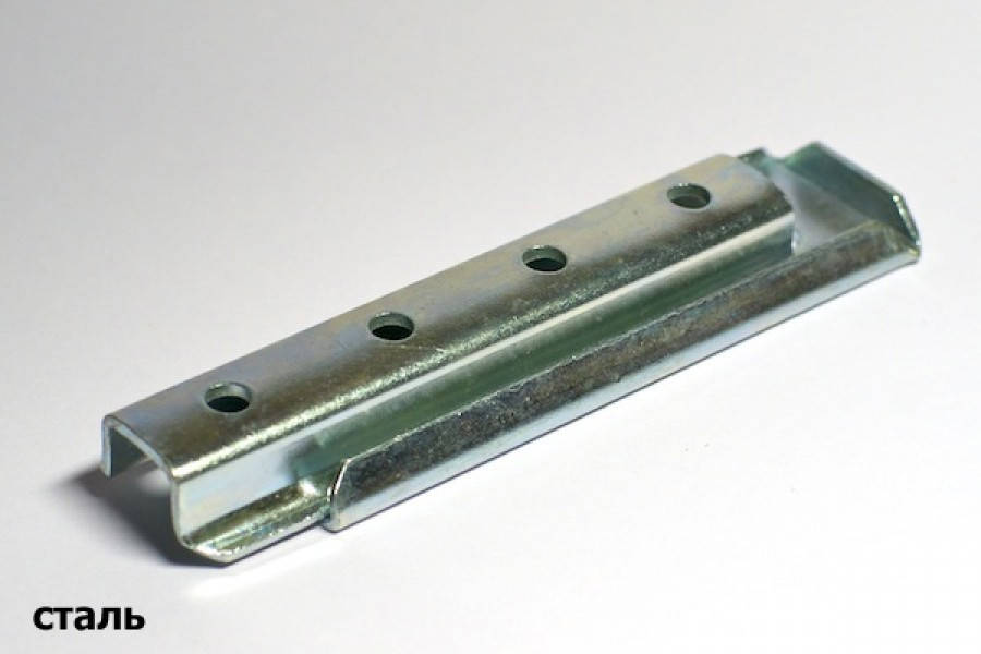 

Зацеп мебельный реечный 122х35х20 мм Оцинкованный