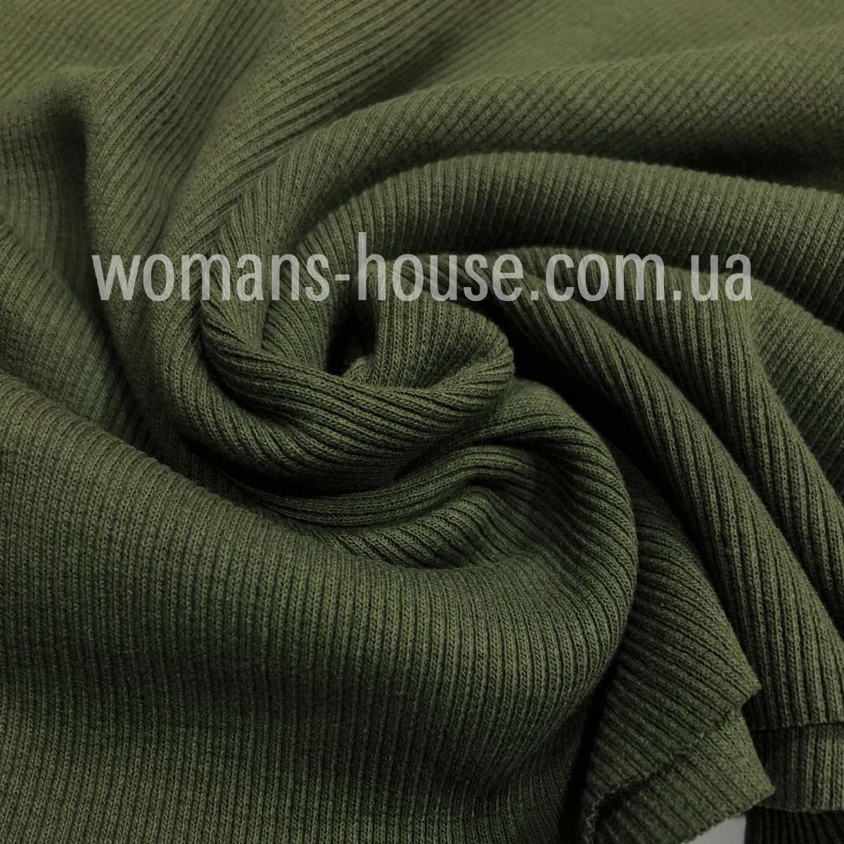 

Кашкорсе трикотажная манжетная резинка (Рибана) Хаки