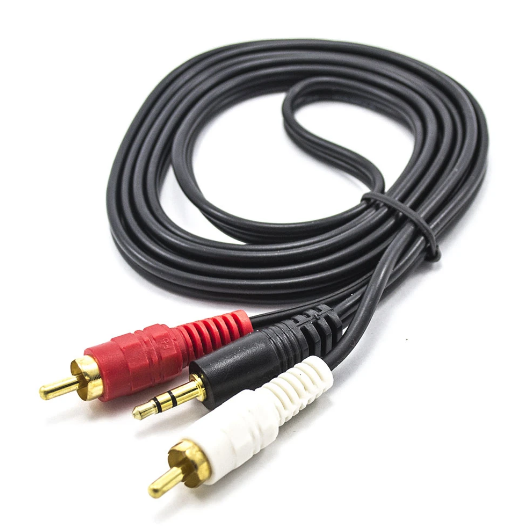 

Кабель AUX 2 RCA - Jack 3.5 2 pin 1.5м тех.пакет красного цвета, Красный