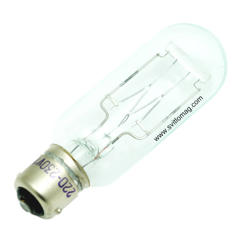 

Лампа накаливания кинопроекционная К 220-100 B15s