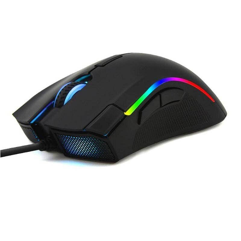 

Геймерская проводная мышка с подсветкой Delux M625 A3050 черная светящаяся игровая USB мышь, Черный