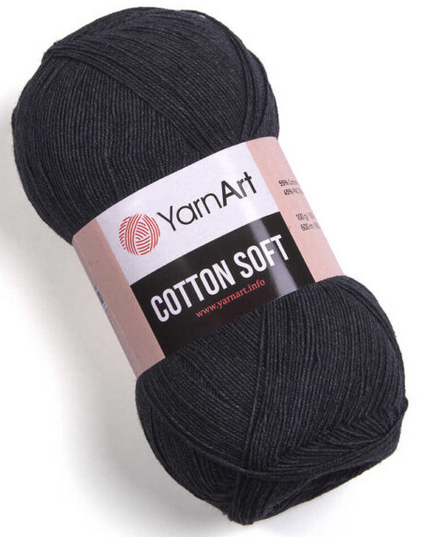 

Пряжа Cotton soft-28, Темно-серый