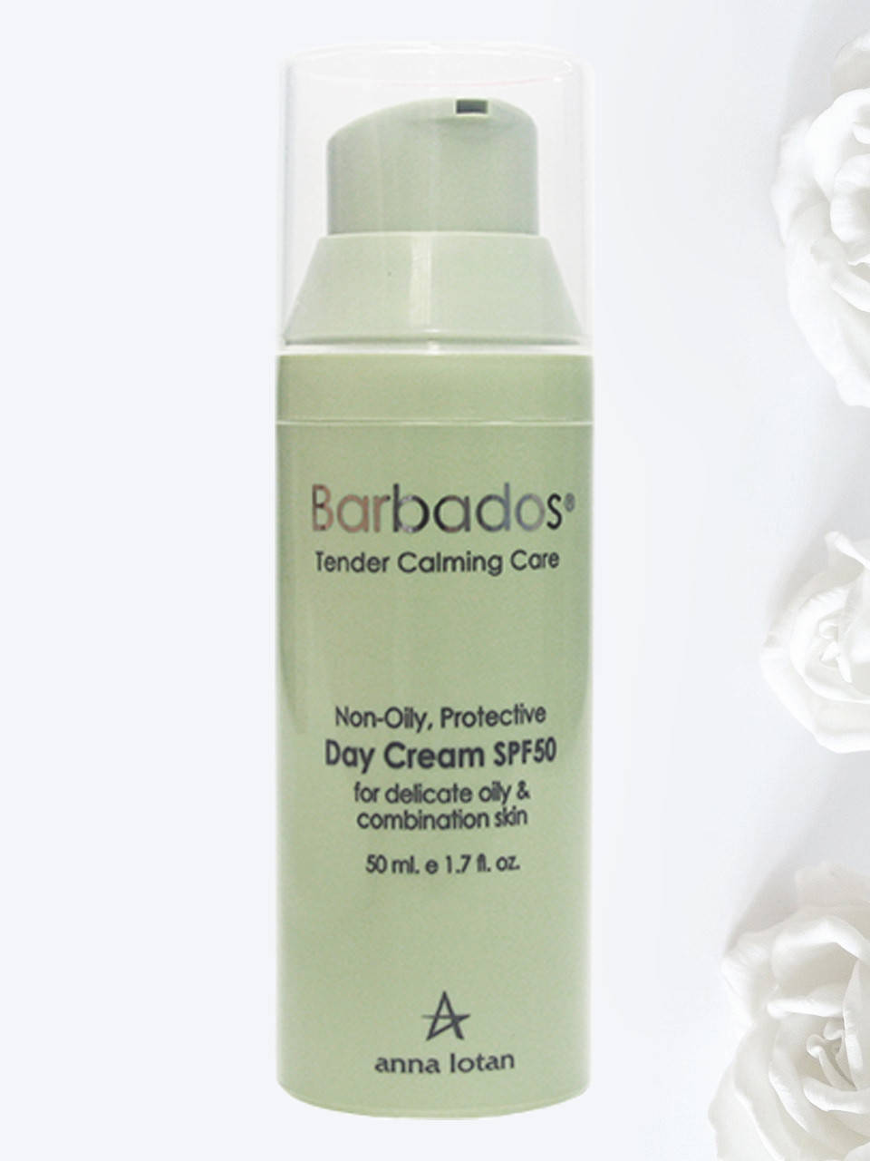 

Лёгкий защитный дневной крем SPF 50 Non-Oily Protective Day Cream Barbados Anna Lotan 50 мл