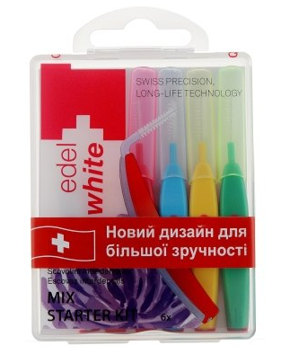 

Щетки для межзубных промежутков Edel+White mix