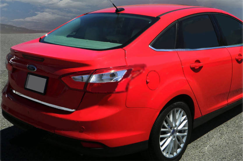 

Кромка багажника (Седан, нерж) Ford Focus III 2011-2017 гг. TSR Накладки на двери Форд Фокус 3