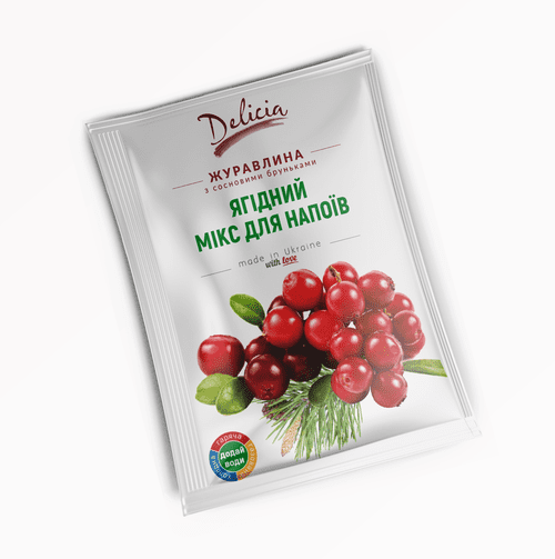 

Чай концентрат Клюква с сосновыми почками Delicia 50г