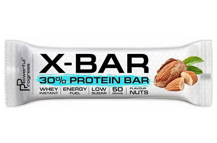 

Протеиновый батончик Powerful Progress X-Bar 30% protein 50 g nuts