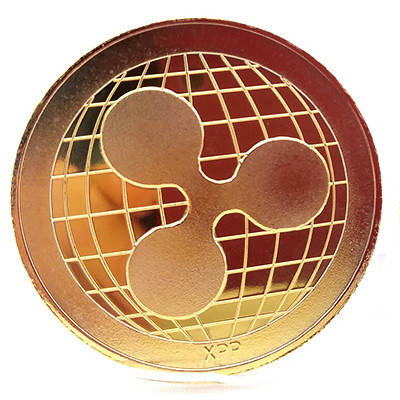 

Монета сувенирная Ripple (xrp риппл) золотая