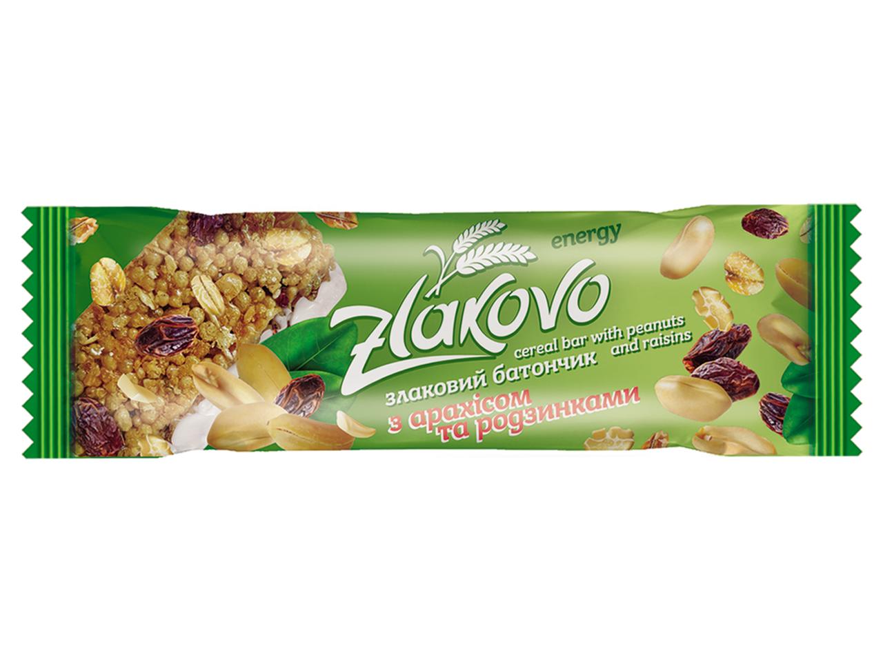 

Батончики Zlakovo с арахисом и изюмом 40 г