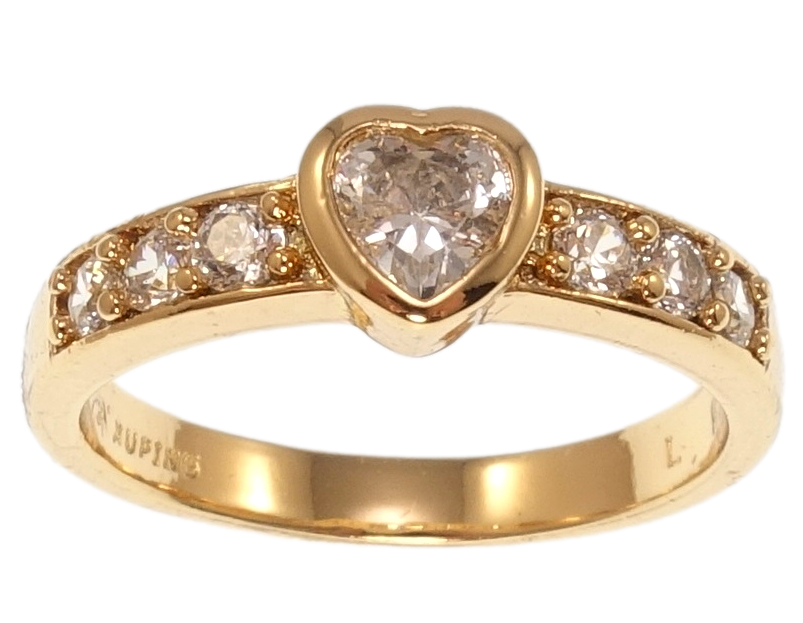 

Кольцо Xuping Позолота 18K "Сердце" р.18.5