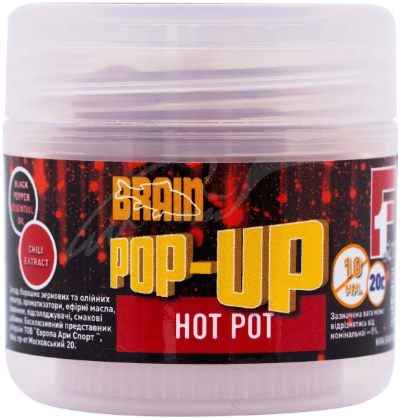 

Бойлы Brain Pop-Up F1 Hot pot (специи) 10 mm 20 gr