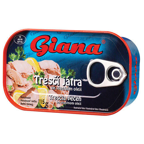 

Печень трески с собственном соку Giana 115г