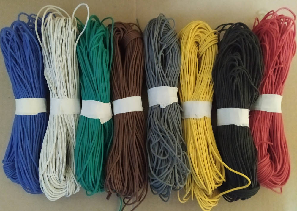 

Провод силиконовый 22 AWG/ (синий), высокотемпературный, с лужёными жилами