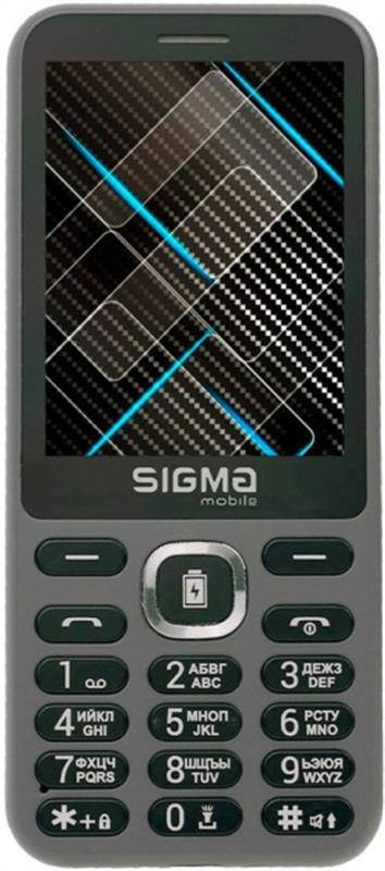 

Мобильный телефон Sigma mobile X-style 31 Power Dual Sim Grey, Серый