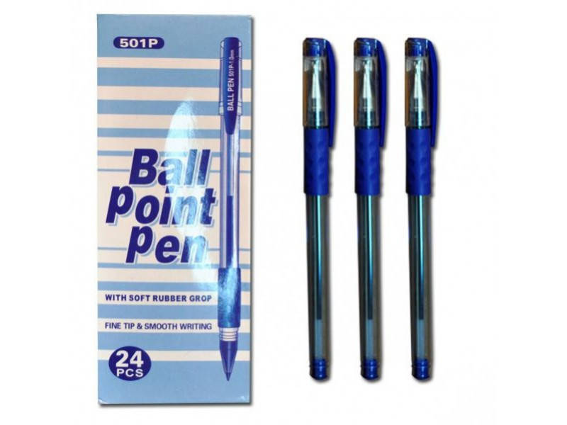 

Ручка шариковая ТУ-501Р Ball pen с грипом синяя