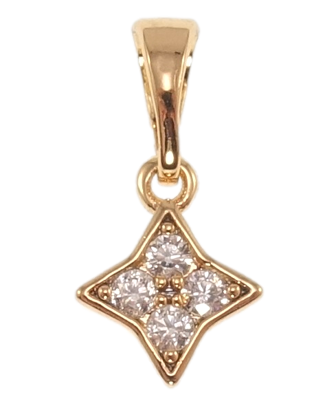 

Кулон Xuping Позолота 18K "Миниатюрная звезда с цирконием" для цепочки до 5мм