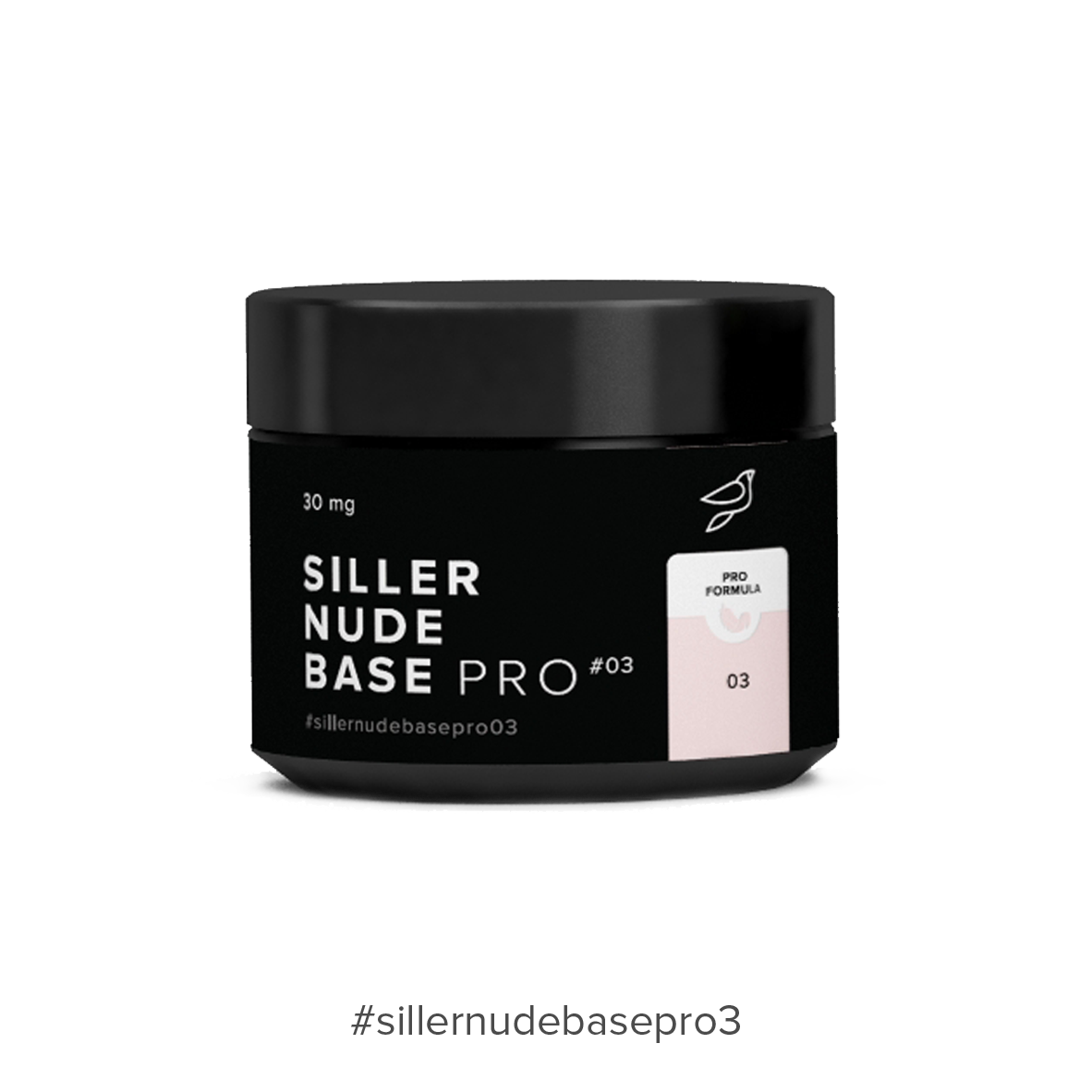 

Siller Nude Base Pro №3 — камуфлирующая цветная база (молочний-розовый), 30мл