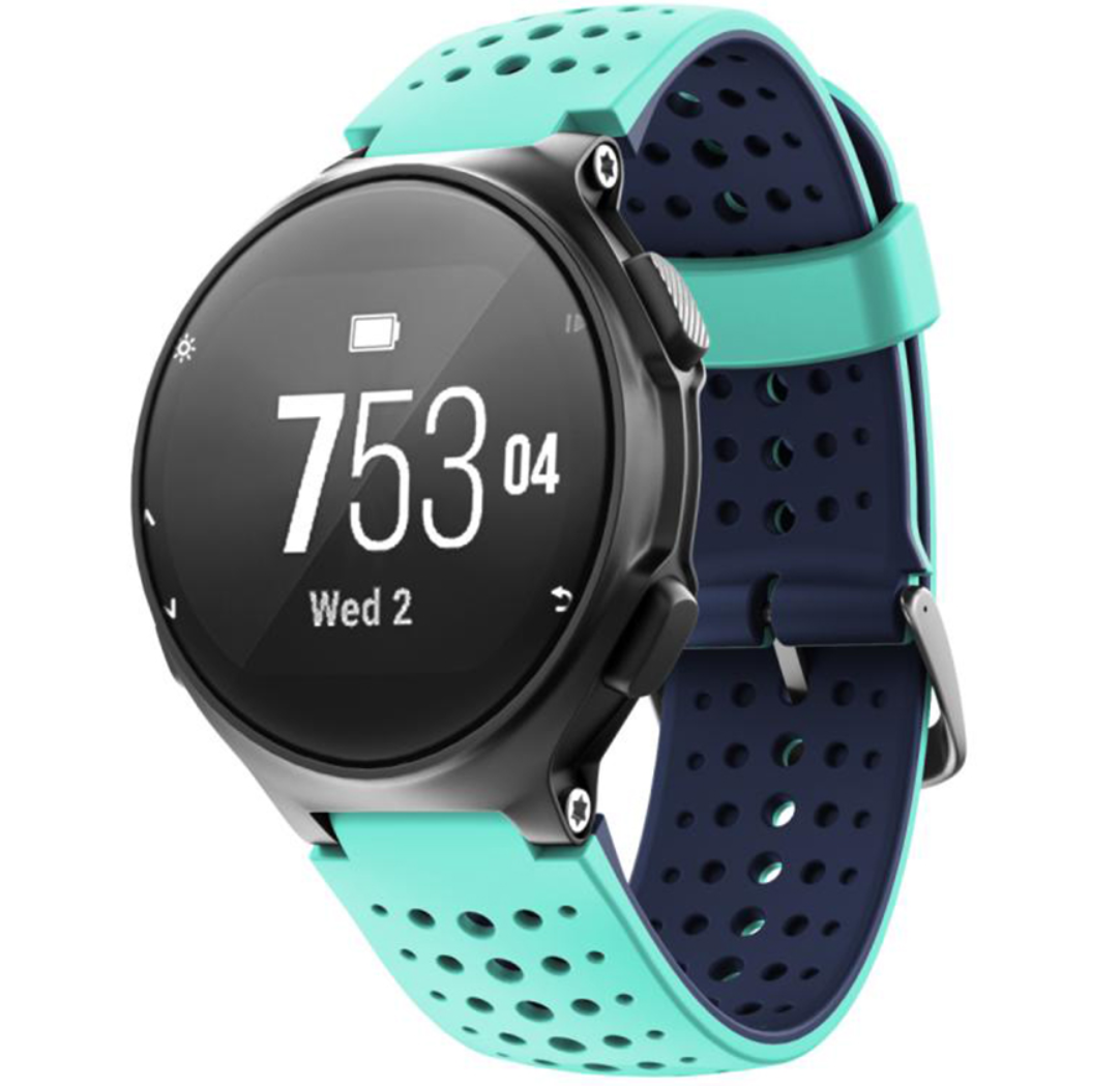 

Ремінець силіконовий для Garmin Forerunner 220/230/235/620/630/735 М'ятно-Синій