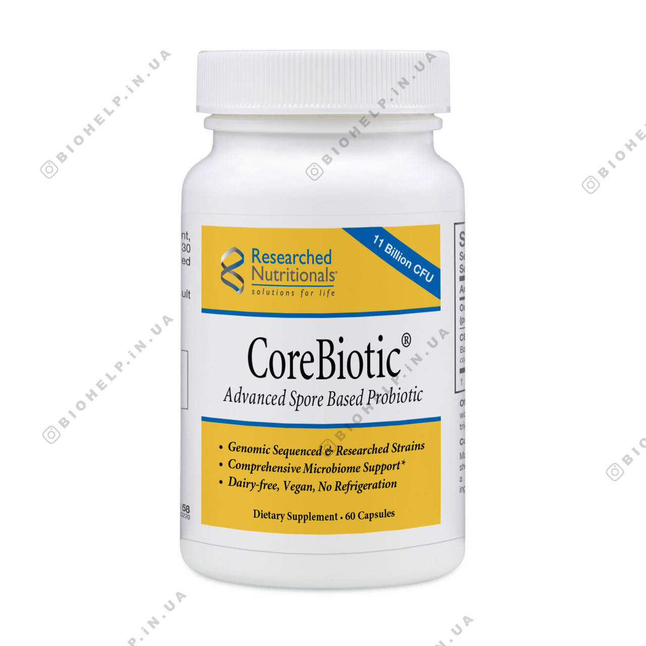 

Коребиотик CoreBiotic 60 капсул Researched Nutritionals.