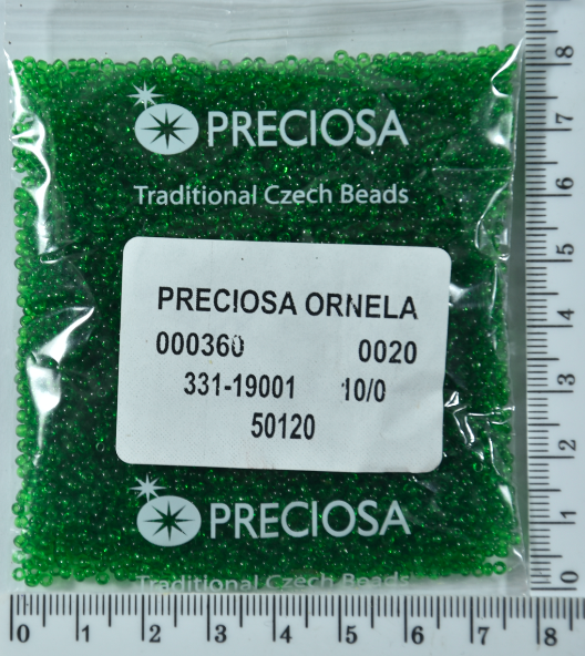 

Бисер PRECIOSA №10/0 прозрачн №50120 пакет 50 грамм уп=1пакет