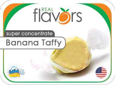 

Ароматизатор Real Flavors Banana Taffy (Жевательная конфета Банан)