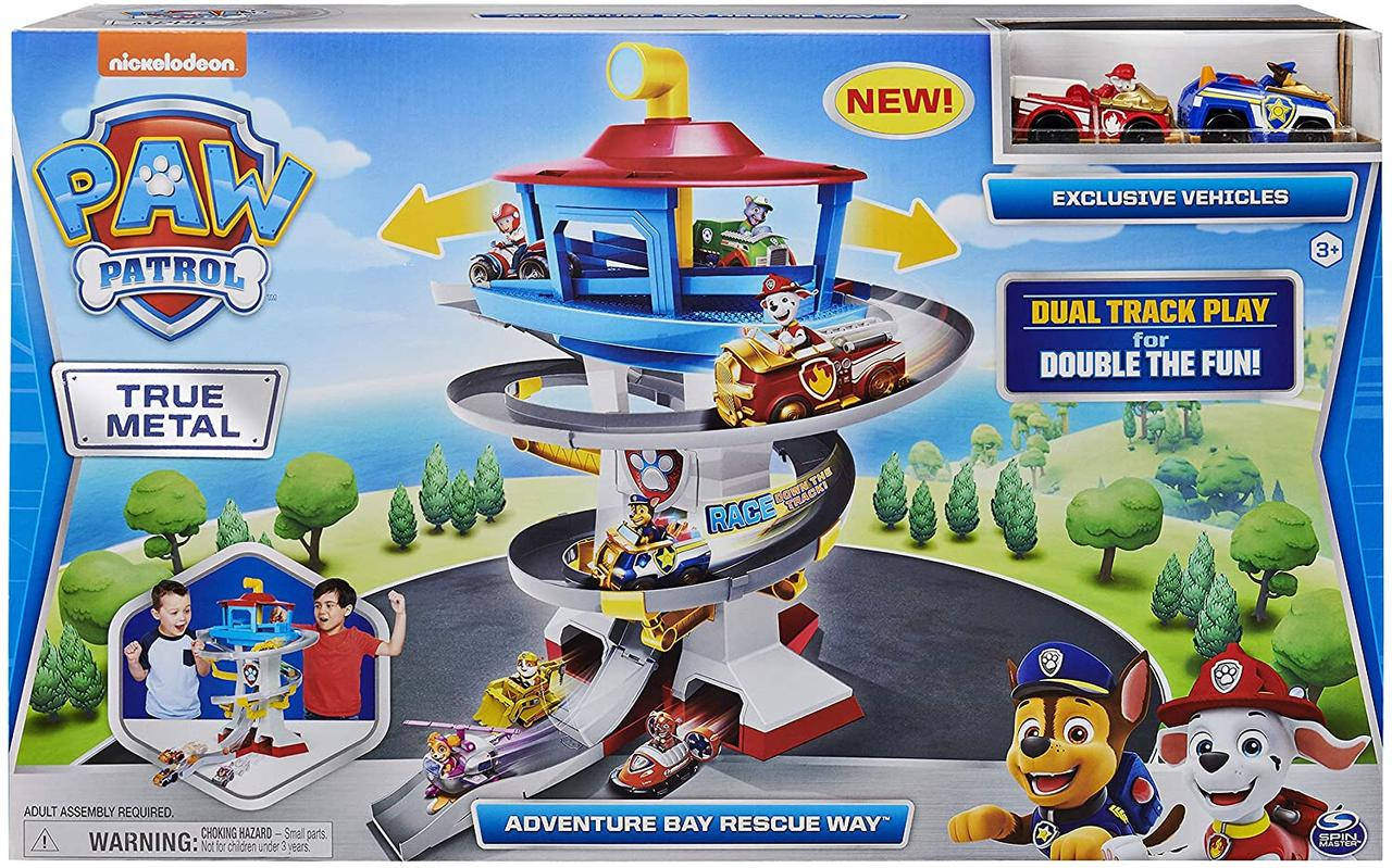 

Игровой набор Щенячий патруль Офис спасателей трек Башня Paw Patrol True Metal Adventure Bay Rescue 6060065
