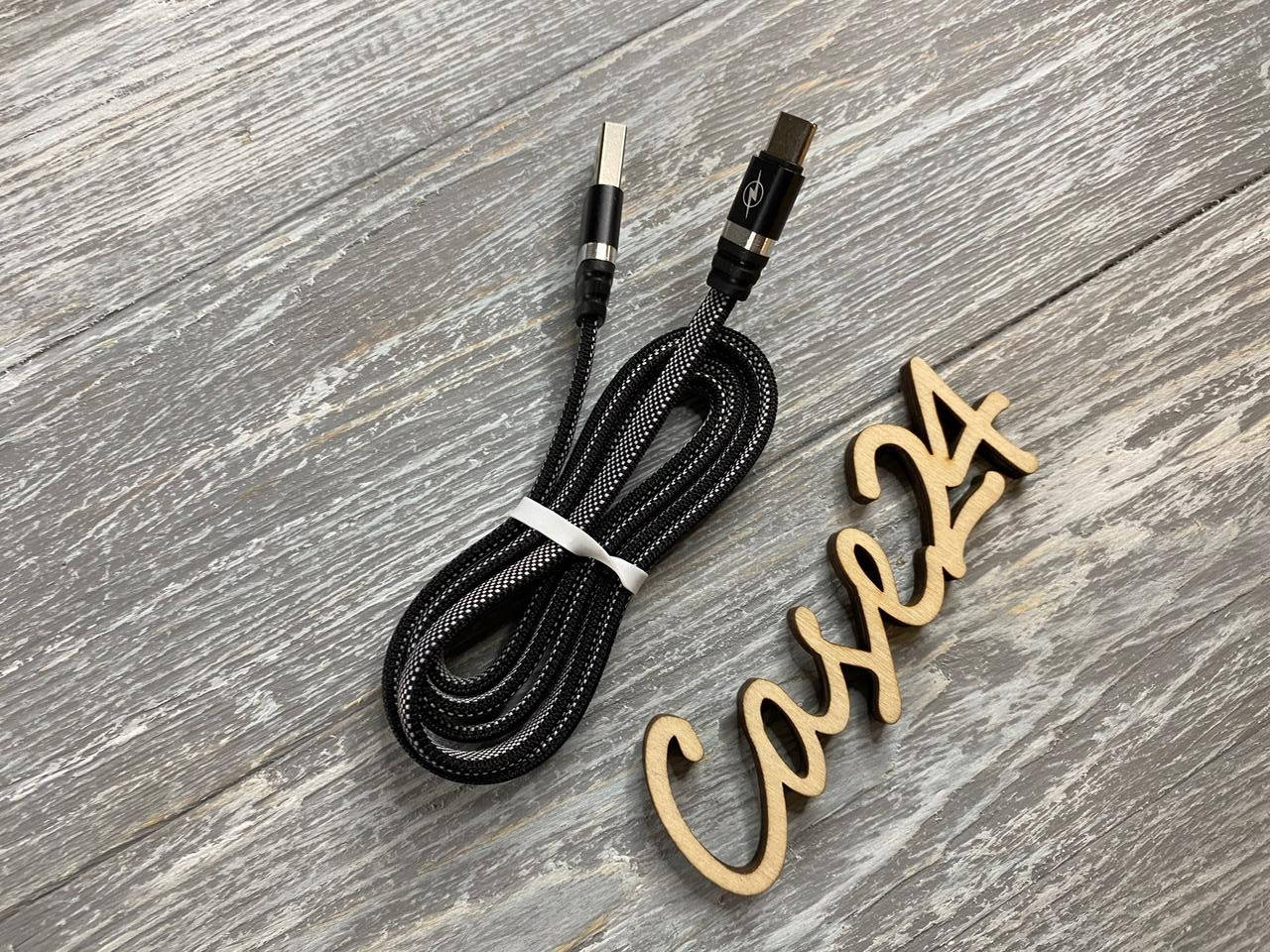 

USB кабель на Type-C (4 цвета) черный