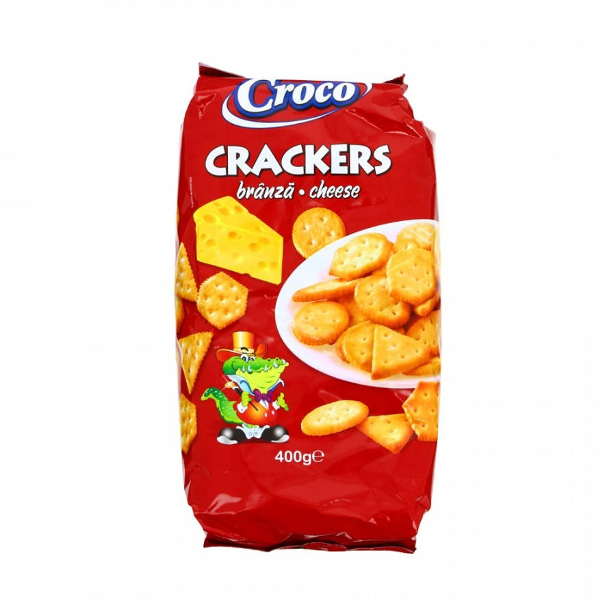

Крекер CROCO CRACKERS з сиром 400г