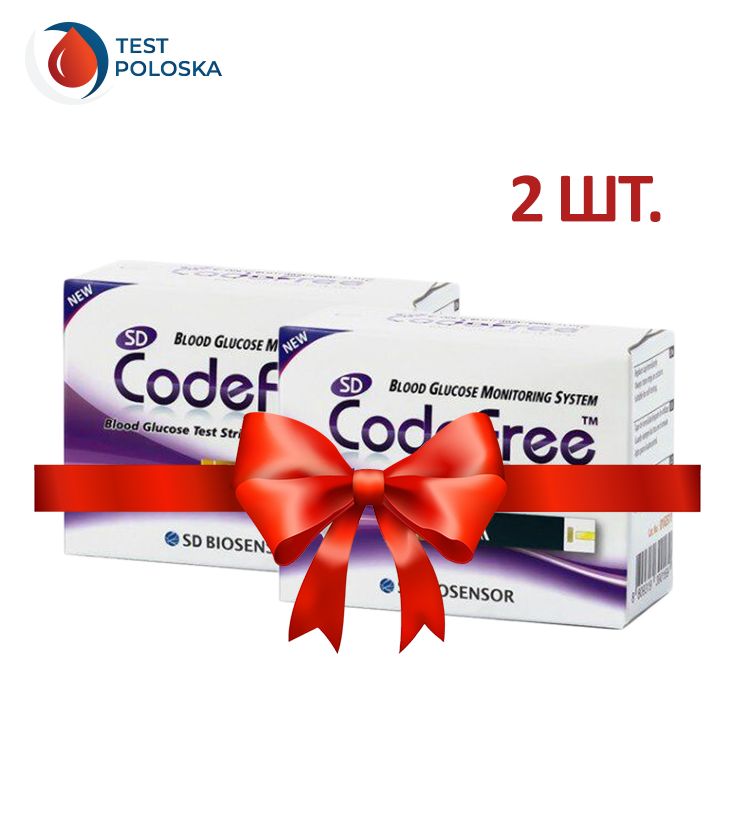 

Тест-полоски SD CodeFree 2 упаковки