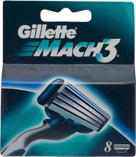 

Сменные картриджи для бритья Gillette Mach 3 мужские, 8 шт.Європа, оригинал.