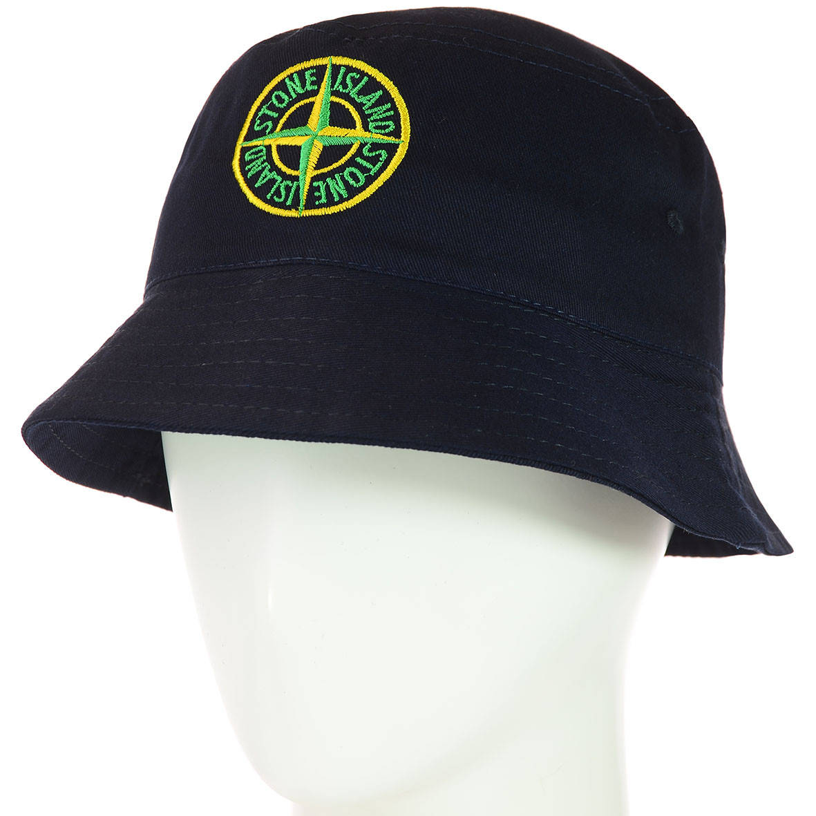 

Панама из плотного котона Стон Айленд Stone island летняя Темно-синяя