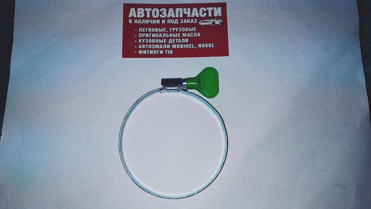 

Хомут червячный бабочка нержавейка 60х80, Светло-серый
