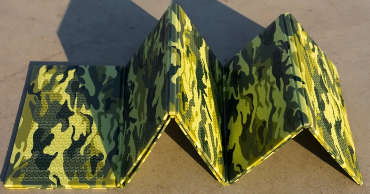 

Коврик складной термоковрик туристический каремат 2*1,5 м*8 мм двусторонний камуфляжный, Камуфляж