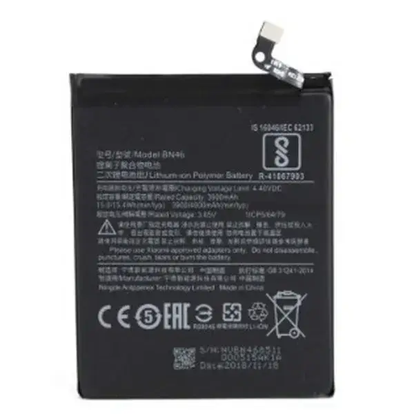 

Аккумулятор Xiaomi Redmi Note 6, Redmi 7, Xiaomi Redmi Note 8, Xiaomi Redmi Note 8T BN46, (4000 mAh) (MECHANIC