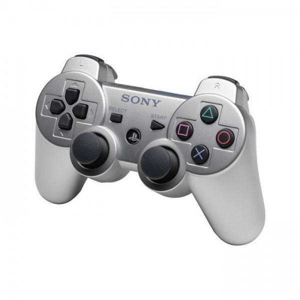 

Беспроводной джойстик геймпад Sony PS3 Bluetooth для Sony PlayStation Серебро, Белый