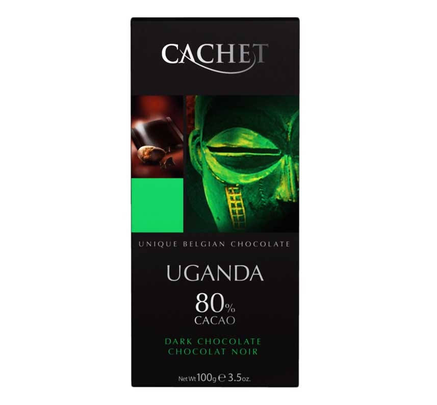 

Шоколад Черный Кашет Уганда Cachet Dark Chocolate Uganda 80% Какао 100 г Бельгия