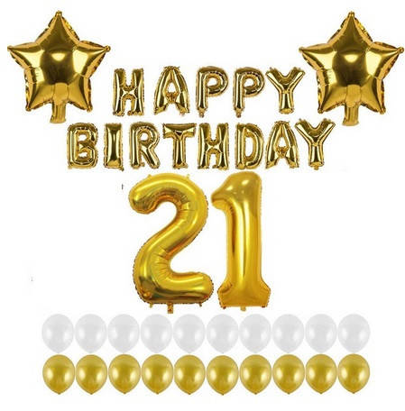 

Набор шаров на день рождения, "HAPPY BIRTHDAY" 13