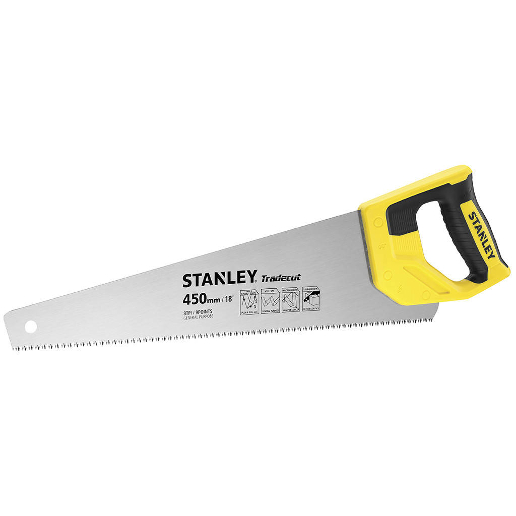 

Ножовка по дереву 450мм 7 TPI закаленный зуб TRADECUT STANLEY® нержавеющая сталь