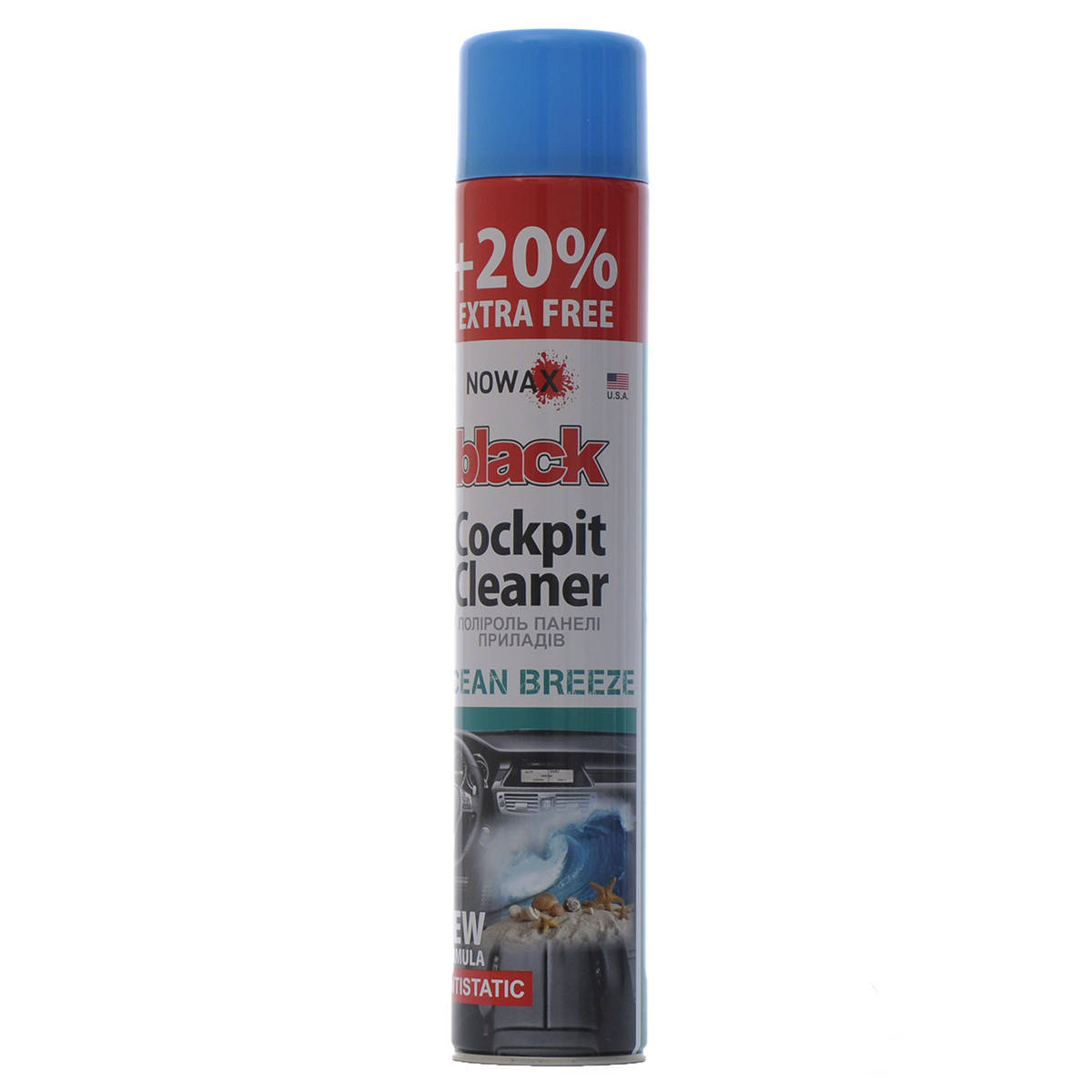 

Полироль торпеды спрей 750ml "Nowax" Океанский бриз NX00710