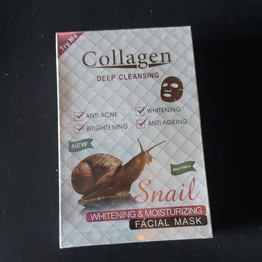 

Тканевая маска для лица с муцином улитки Collagen Snail Fasial Mask